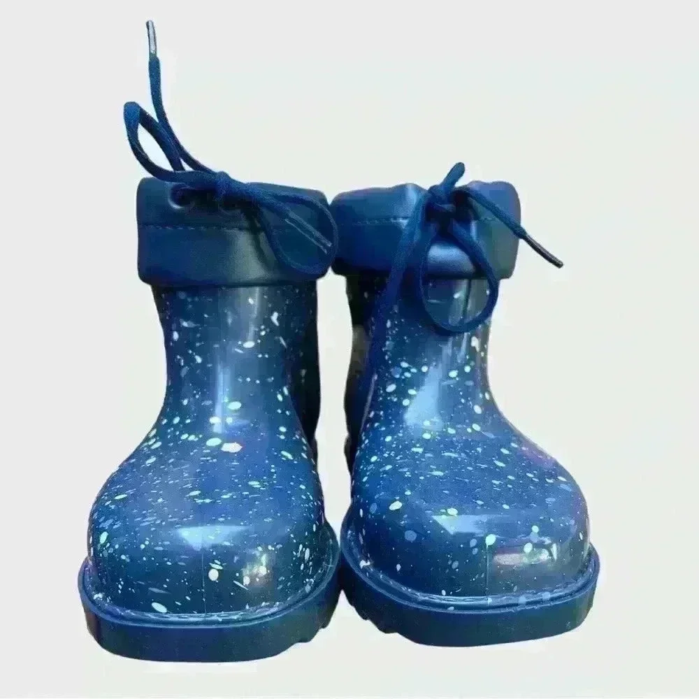 NIB MINI MELISSA Rain/Snow Boots II Blue - Size 10